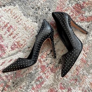 Alice + Olivia ‘Dina’ Studded Leather Heels ~ 7.5